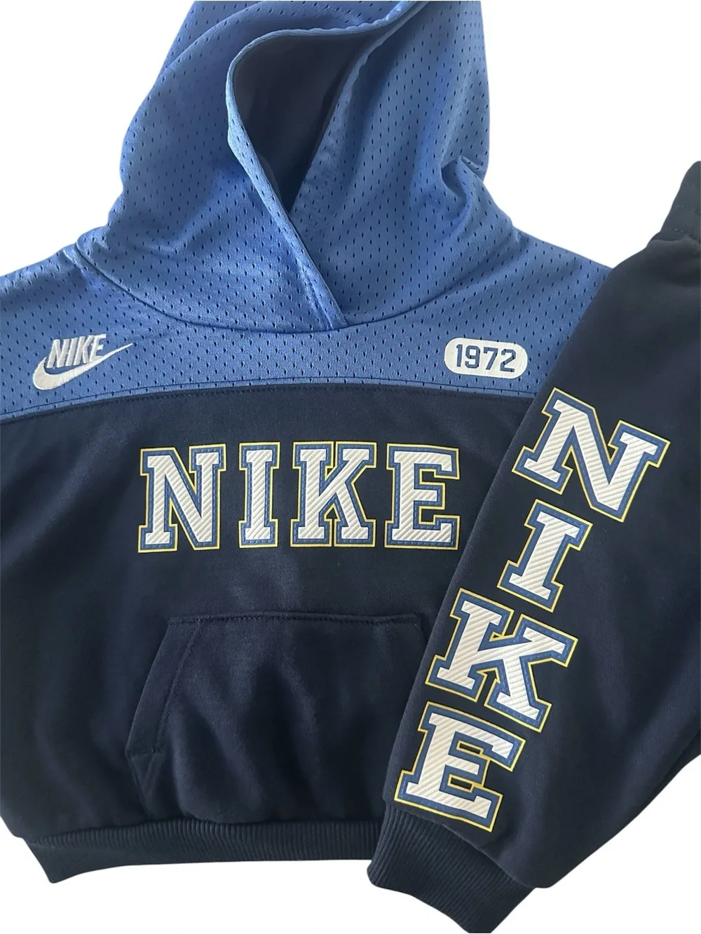 Nike Baby Boys 12M 2-Piece Hoodie Jogger Set Blue NWT Athletic Outfit